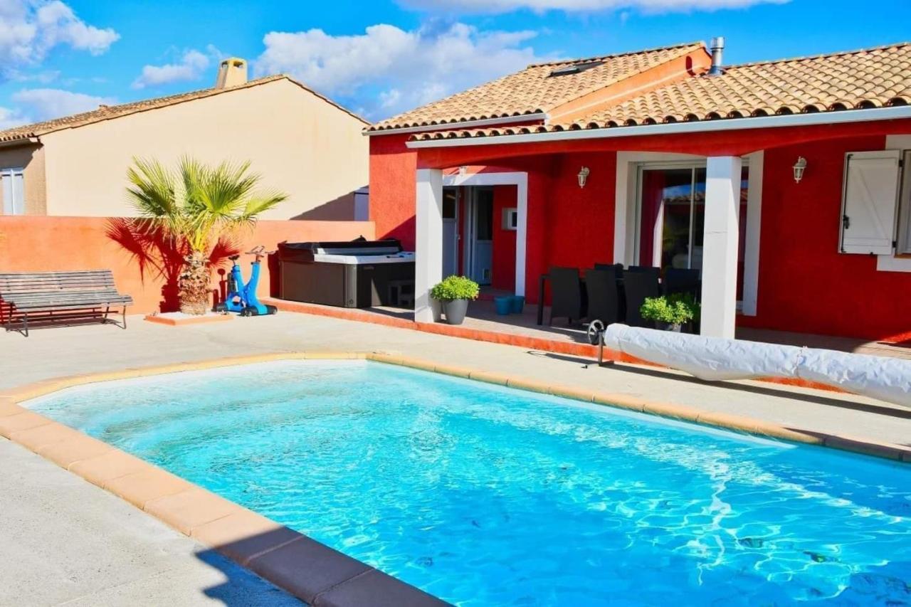 Villa de 3 chambres avec piscine privee jacuzzi et jardin clos a Carcassonne Extérieur photo