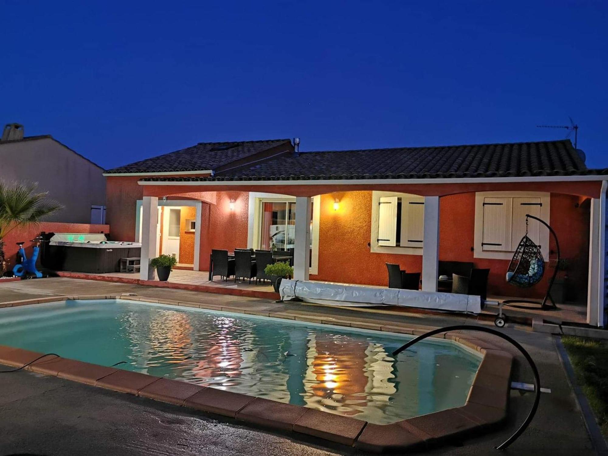 Villa de 3 chambres avec piscine privee jacuzzi et jardin clos a Carcassonne Extérieur photo