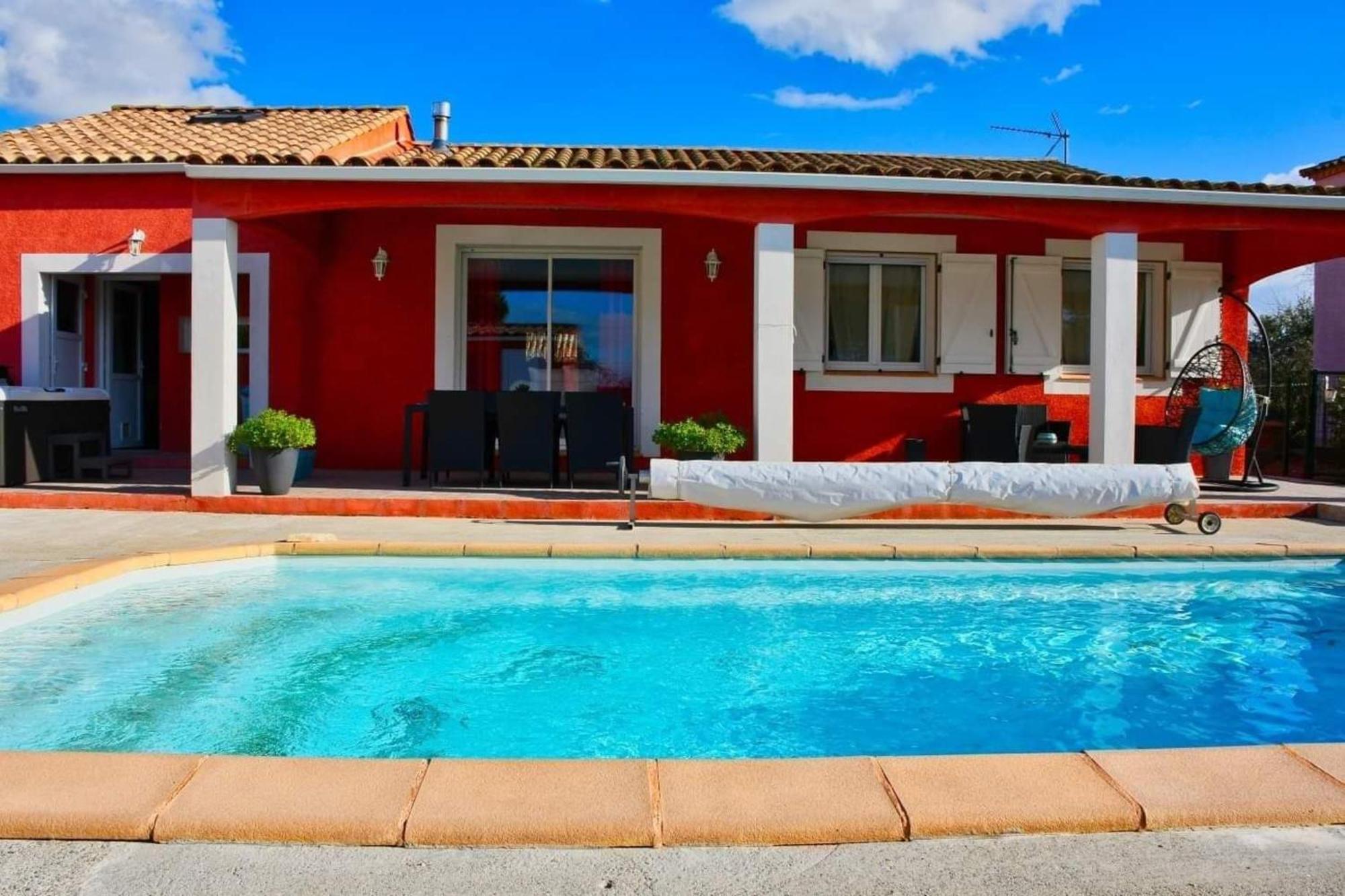 Villa de 3 chambres avec piscine privee jacuzzi et jardin clos a Carcassonne Extérieur photo